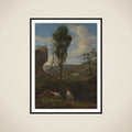 Arcadian Landscape Mercury and Io framed