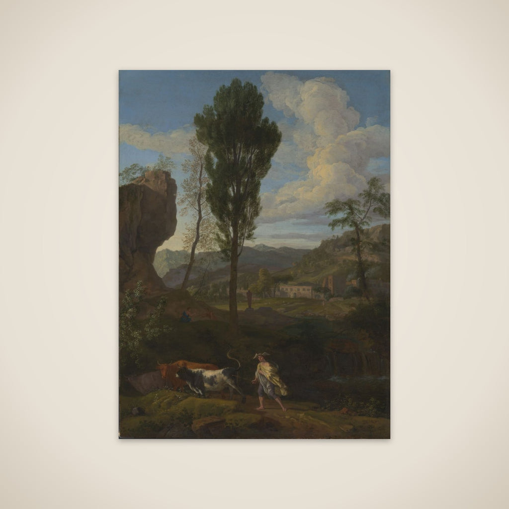 Arcadian Landscape Mercury and Io unframed print
