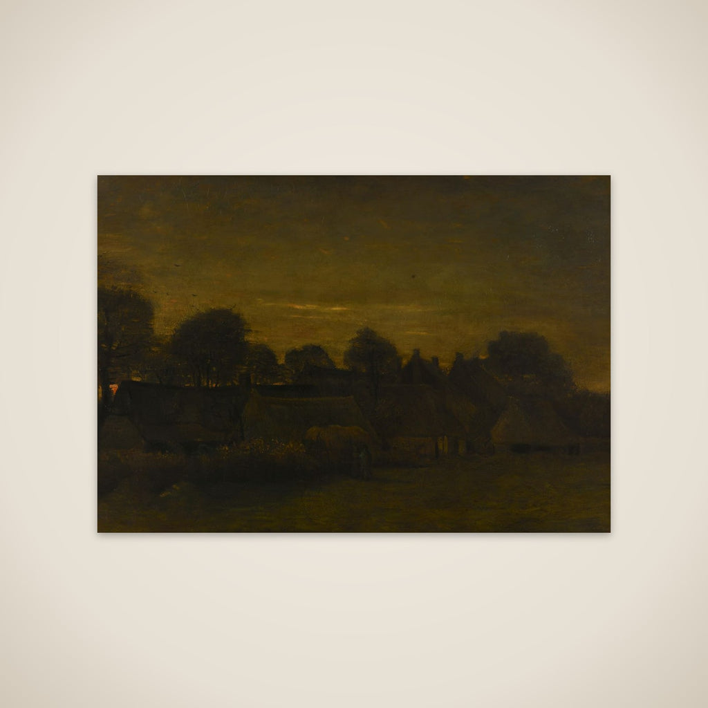 Farming Village at Twilight unframed print