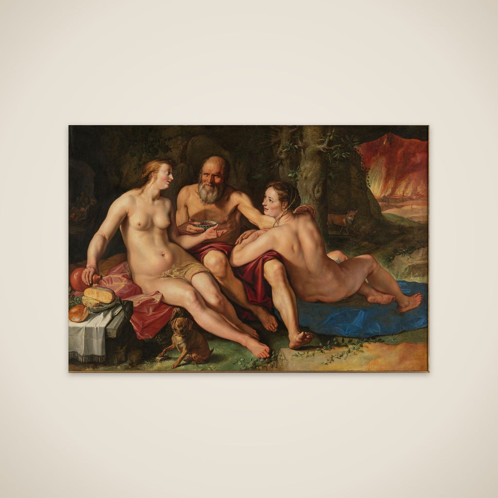 Loth and his Daughters unframed print