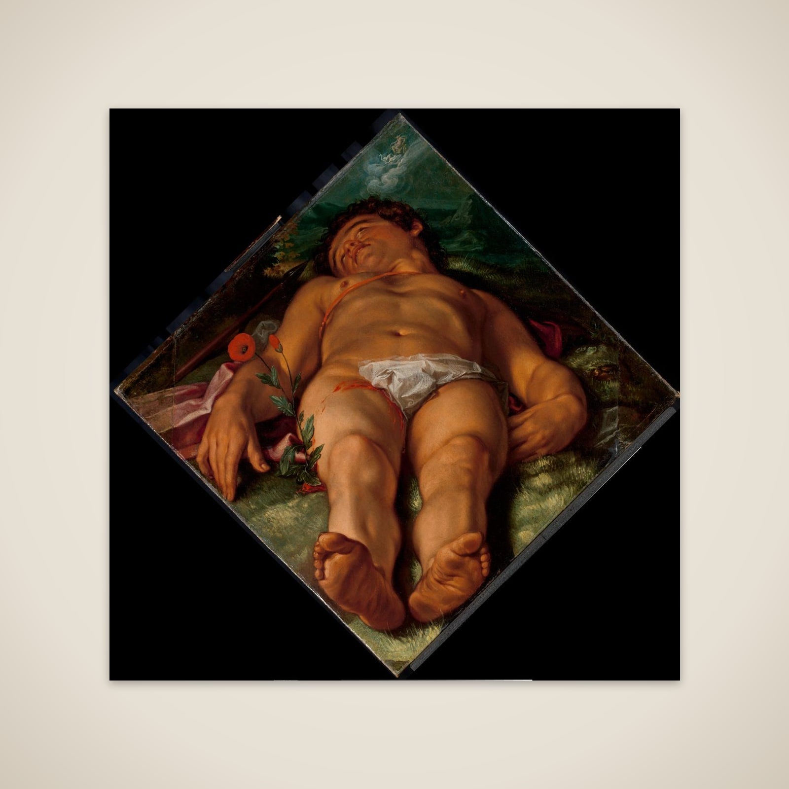Dying Adonis unframed print