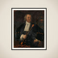 Portrait of Hendrik Swaardecroon (Hendrick Zwaardecroon), Governor General of the Dutch East Indies framed