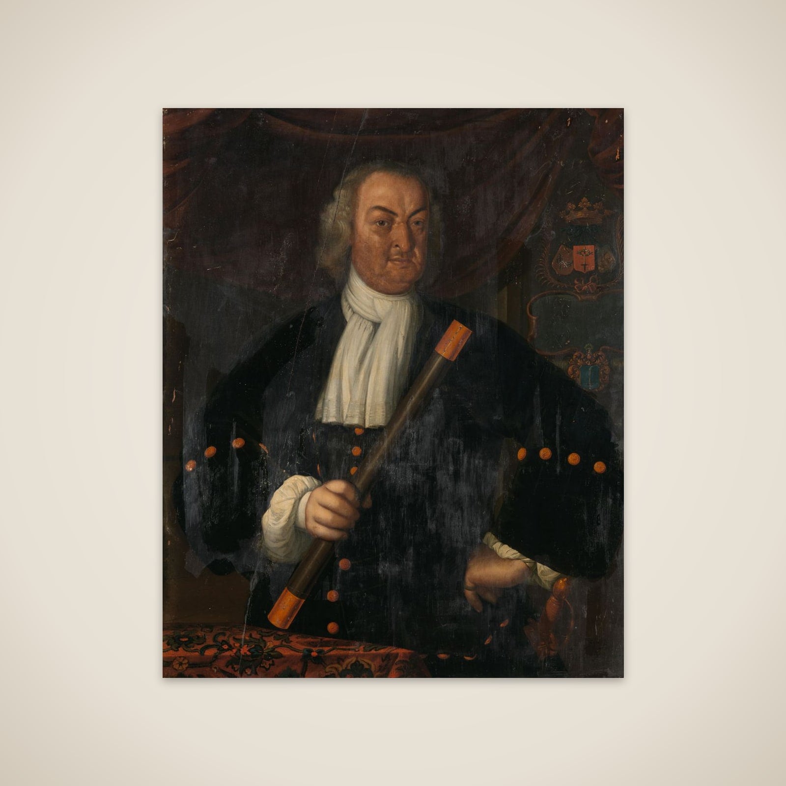 Portrait of Hendrik Swaardecroon (Hendrick Zwaardecroon), Governor General of the Dutch East Indies unframed print