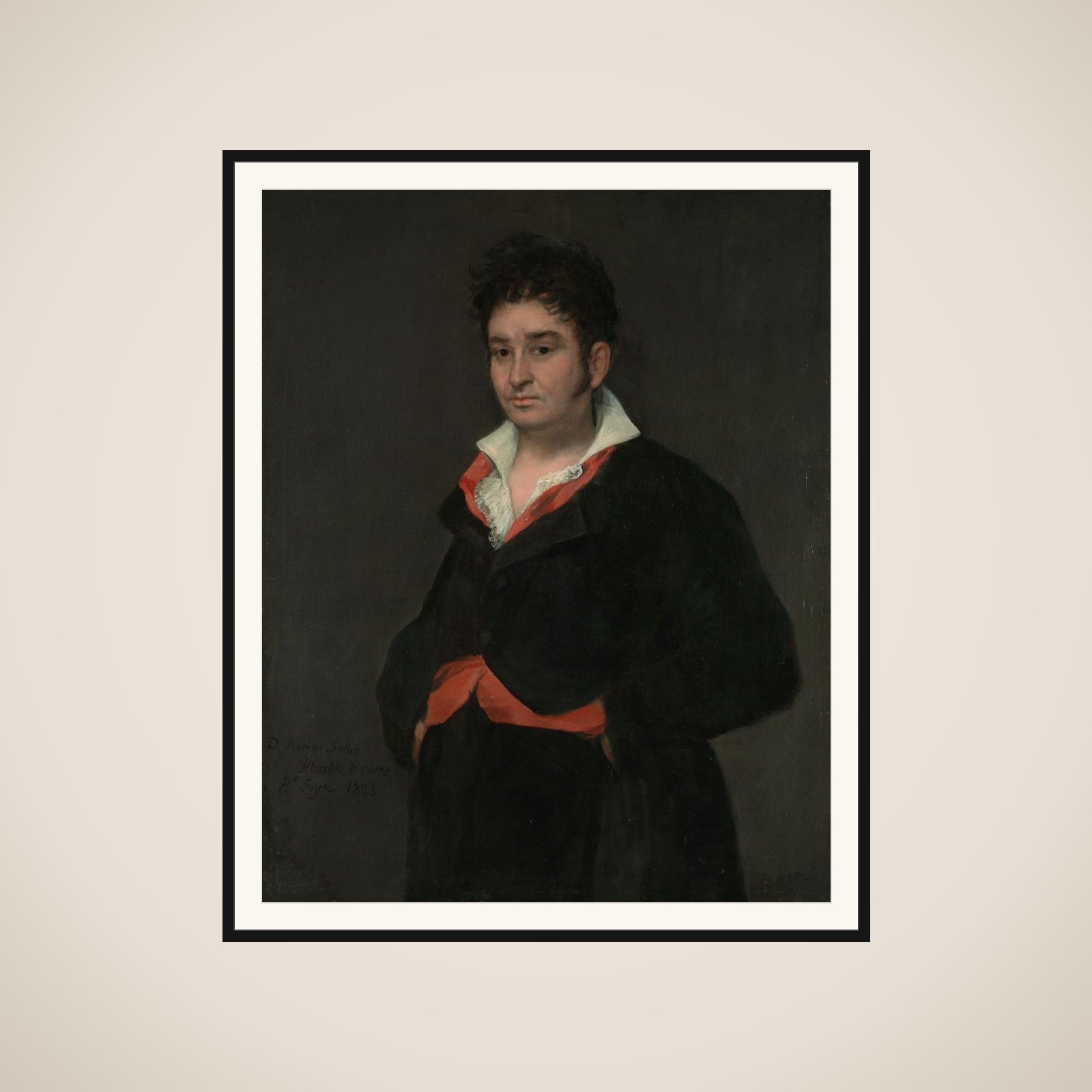 Don Ramón Satué (1765-1824). Alcalde de Corte (Judge of the Fifth Chamber of the Council of Castile in La Corte) framed
