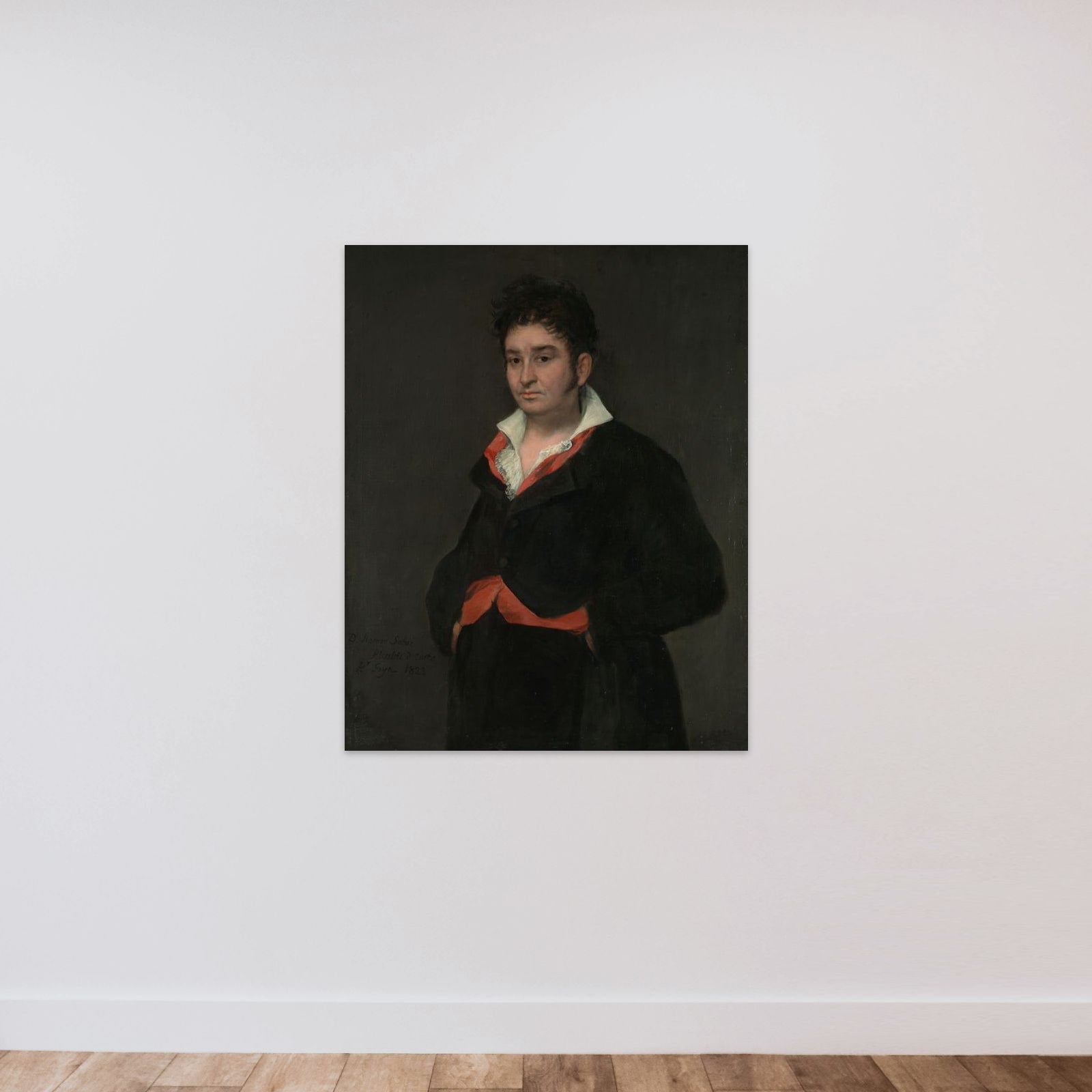 Don Ramón Satué (1765-1824). Alcalde de Corte (Judge of the Fifth Chamber of the Council of Castile in La Corte) unframed — shown to scale