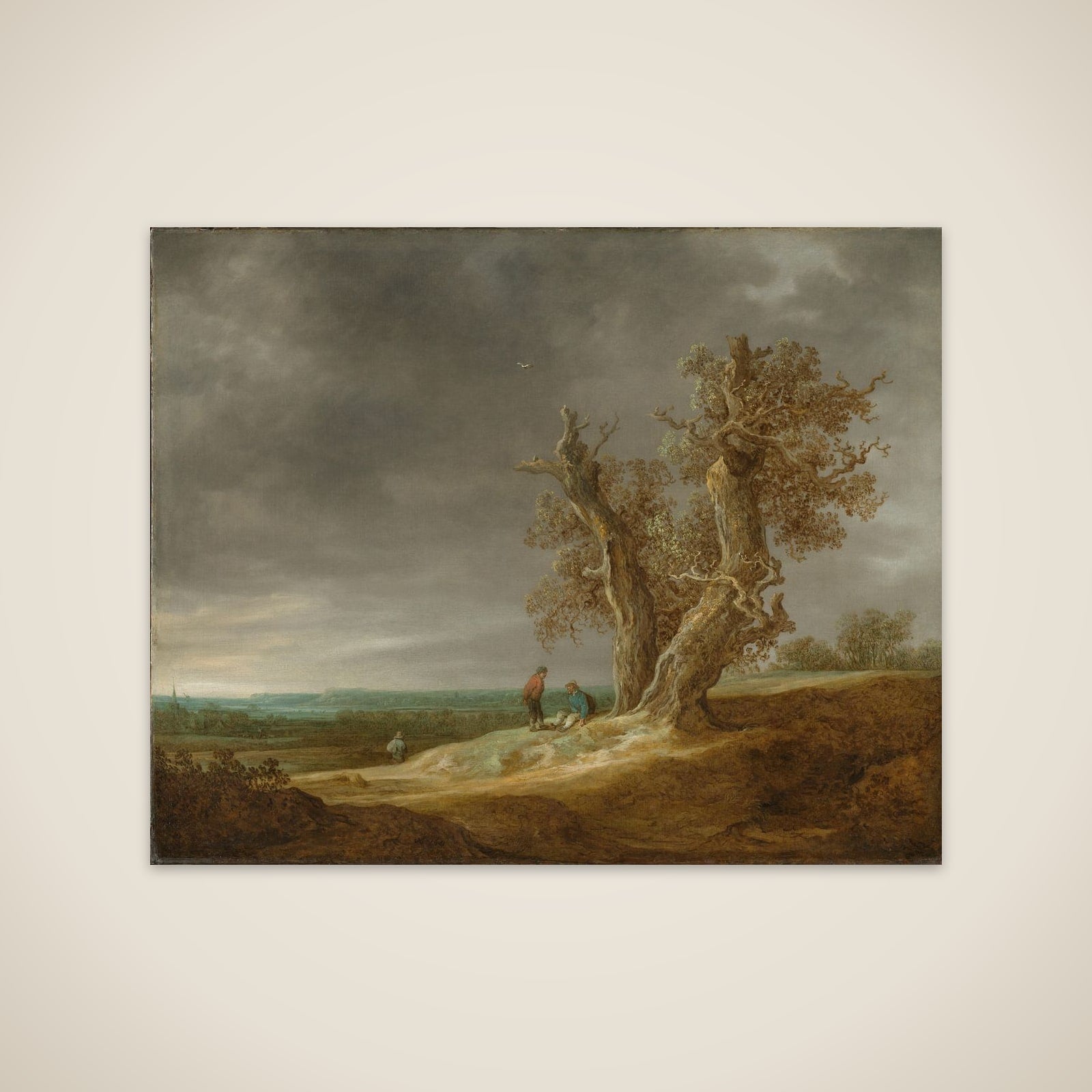 Landscape with Two Oaks unframed print