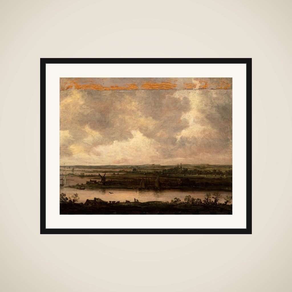 Panoramic View of the River Spaarne and the Haarlemmermeer framed