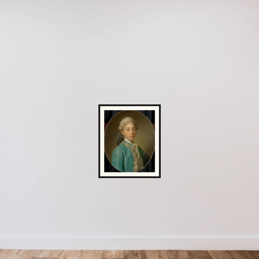 Portrait of the Marquis de Saint-Paul framed — shown to scale