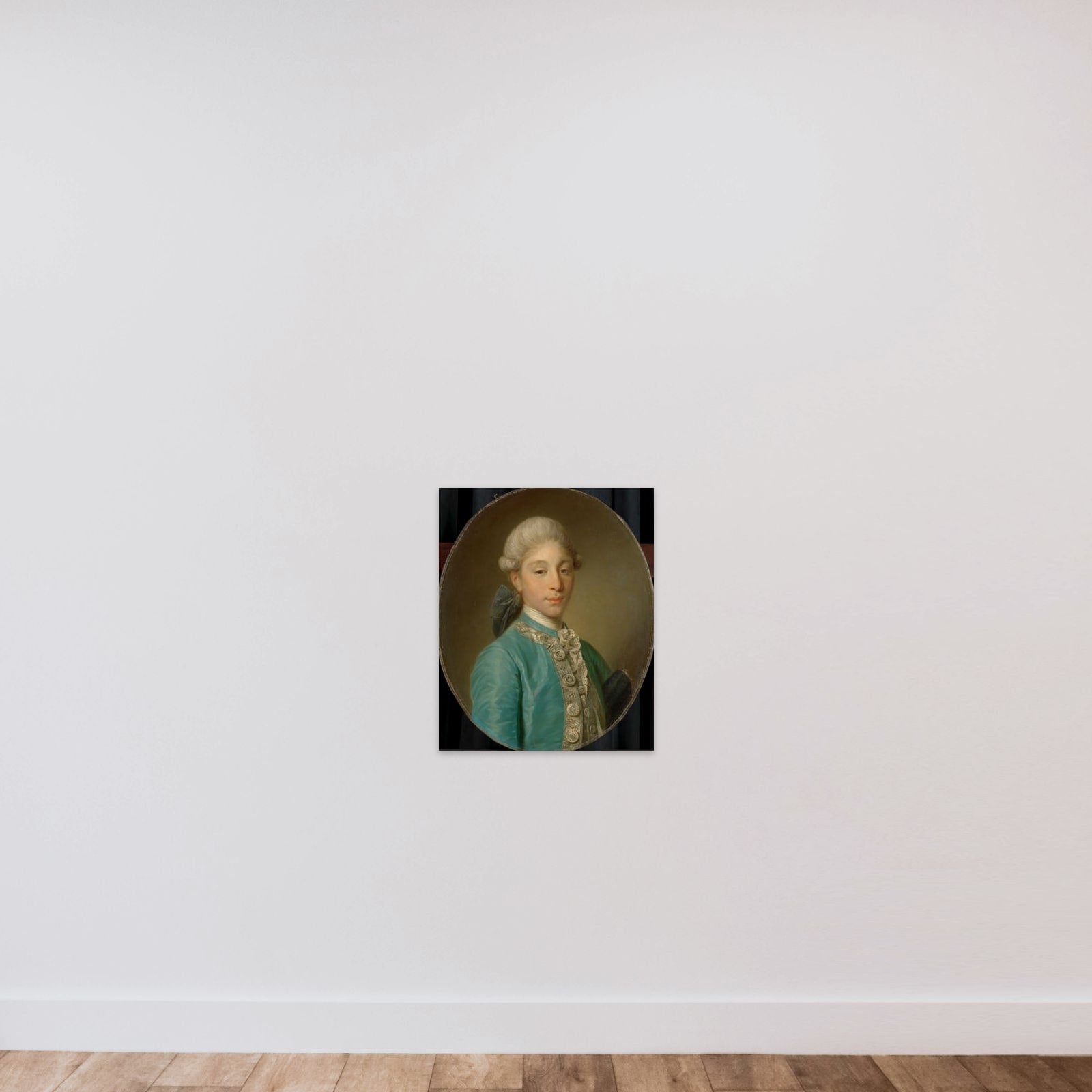 Portrait of the Marquis de Saint-Paul unframed — shown to scale