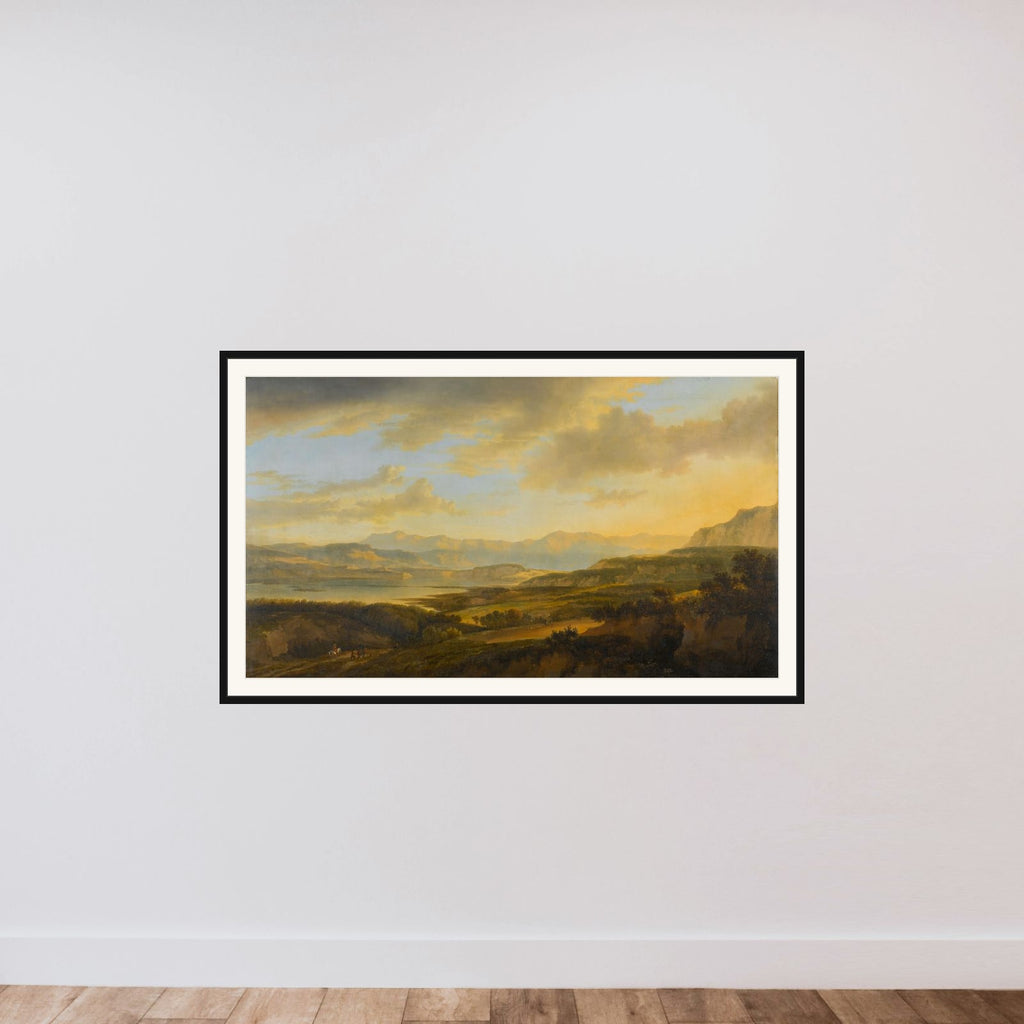 The Lake of Zurich framed — shown to scale