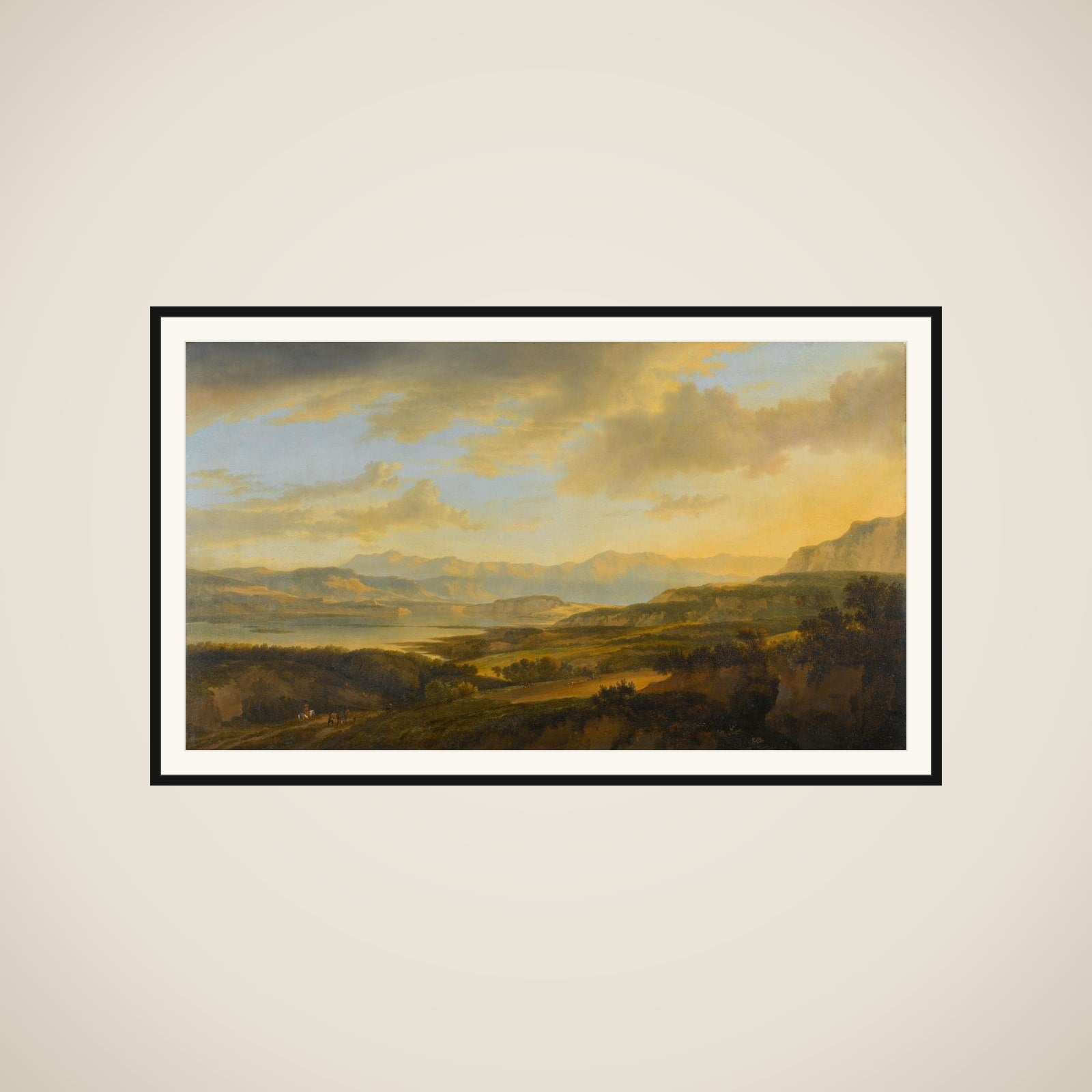 The Lake of Zurich framed