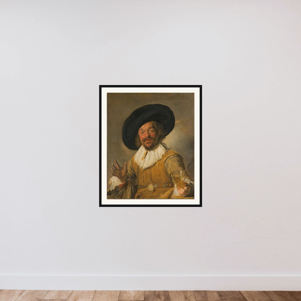 A Civic Guardsman Holding a Berkemeier, known as 'The Merry Drinker' framed — shown to scale