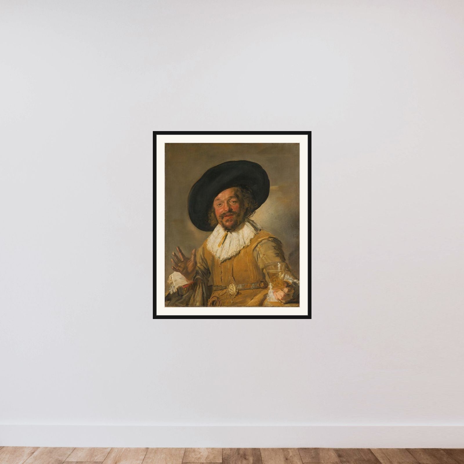 A Civic Guardsman Holding a Berkemeier, known as 'The Merry Drinker' framed — shown to scale