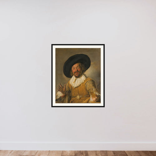 A Civic Guardsman Holding a Berkemeier, known as 'The Merry Drinker' framed — shown to scale