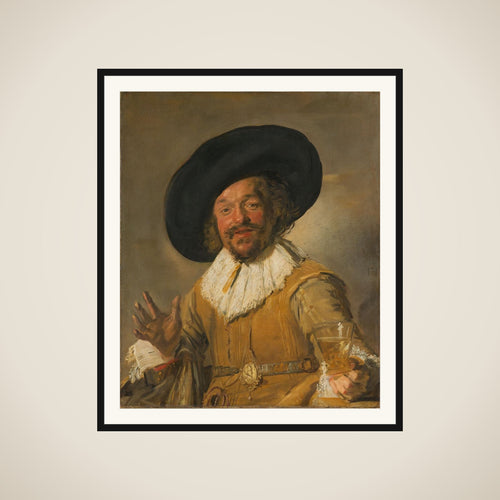 A Civic Guardsman Holding a Berkemeier, known as 'The Merry Drinker' framed