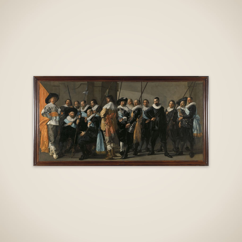 Officers and other Guardsmen of the XIth District of Amsterdam, under the Command of Captain Reijnier Reael and Lieutenant Cornelis Michielsz Blaeuw, known as the 'The Meagre Company' unframed print