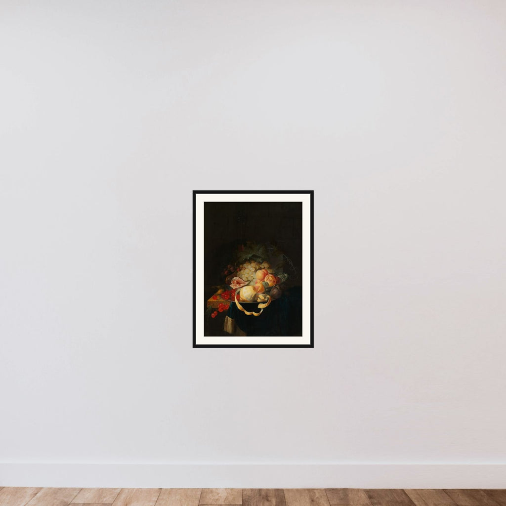 Still Life with Fruit framed — shown to scale