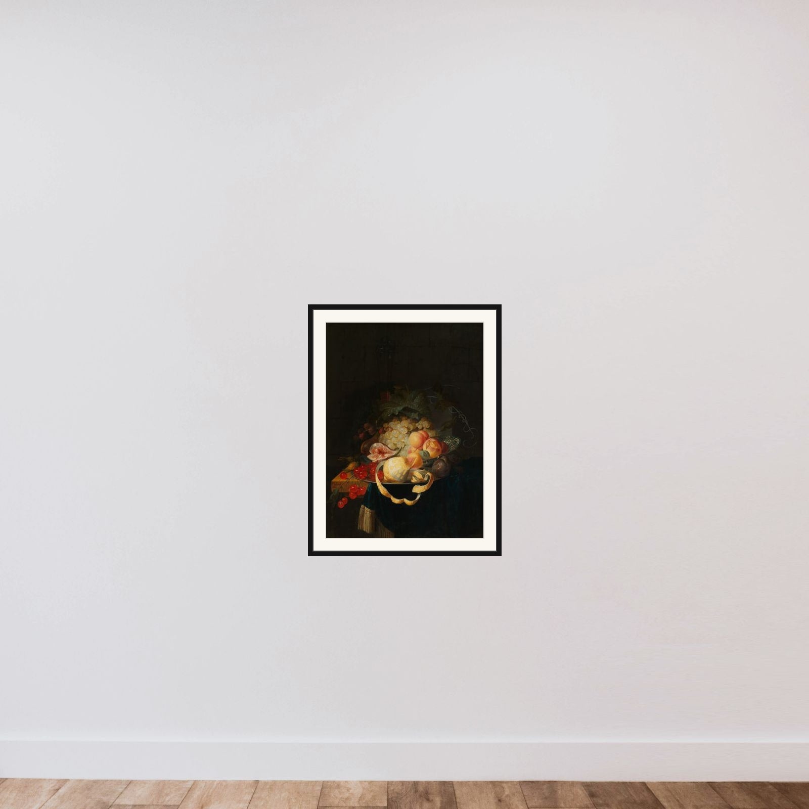 Still Life with Fruit framed — shown to scale