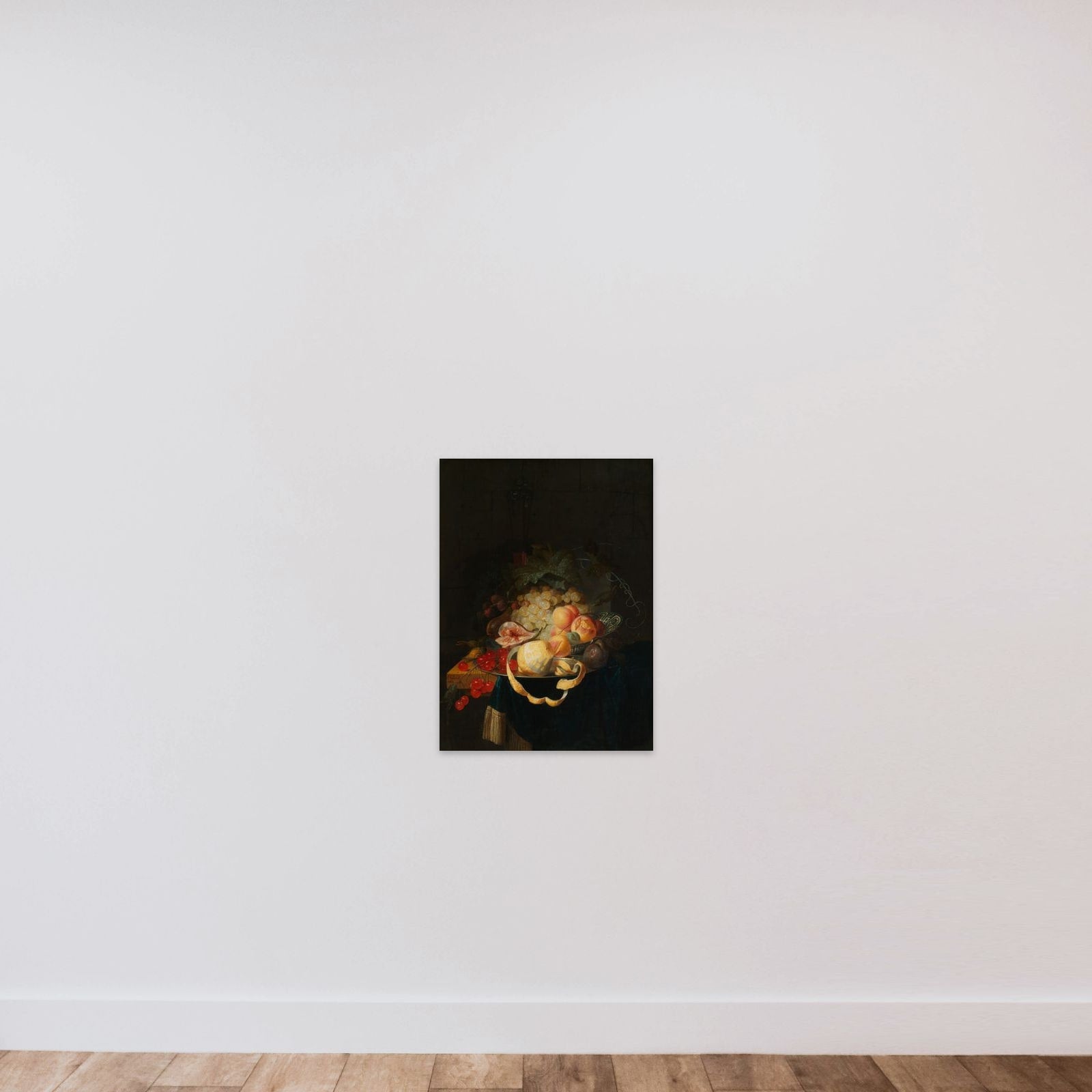Still Life with Fruit unframed — shown to scale