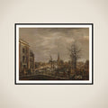 The Rapenburg, Leiden, Three Days after the Explosion of a Powder Ship on 12 January 1807 framed