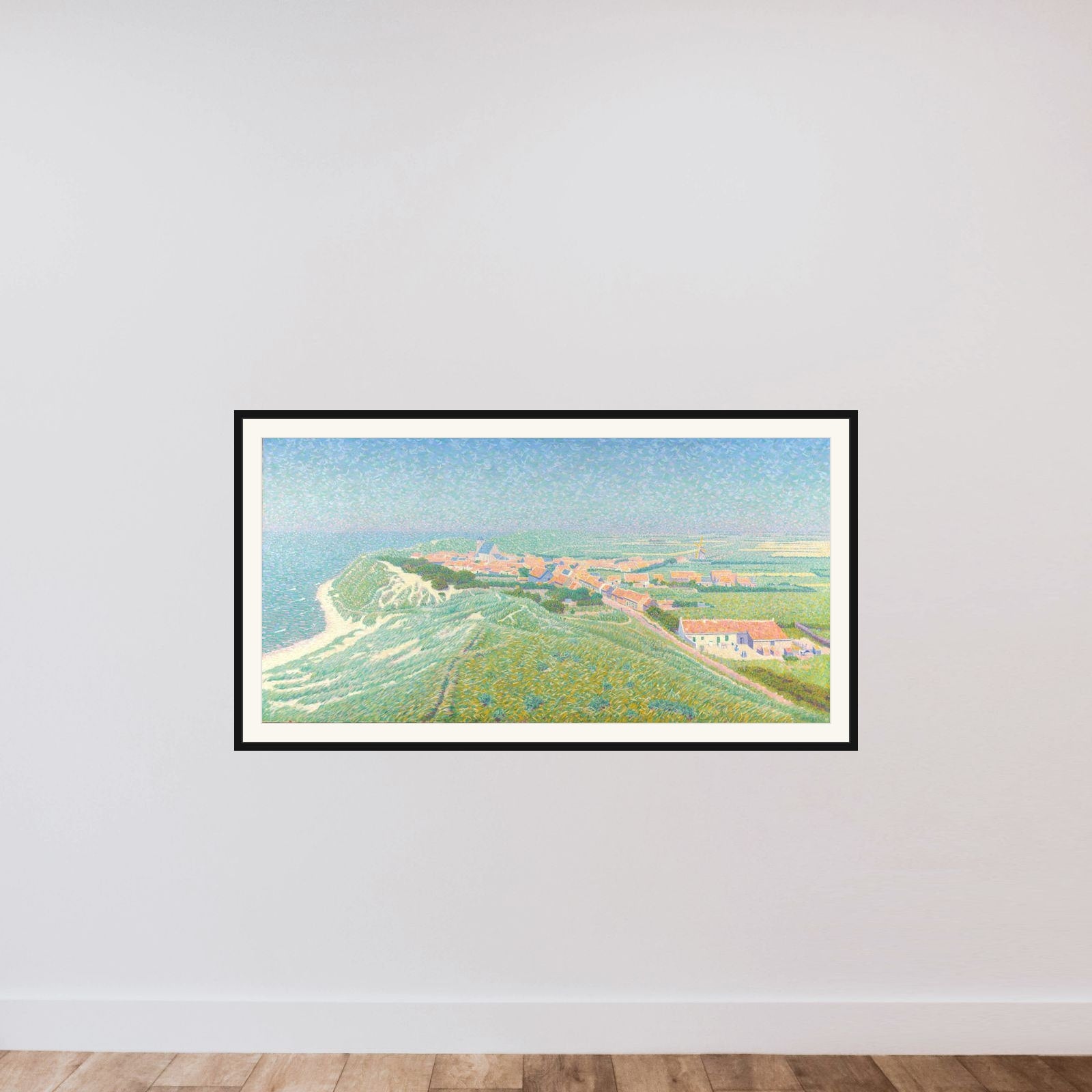 View of Zoutelande on the Island of Walcheren framed — shown to scale