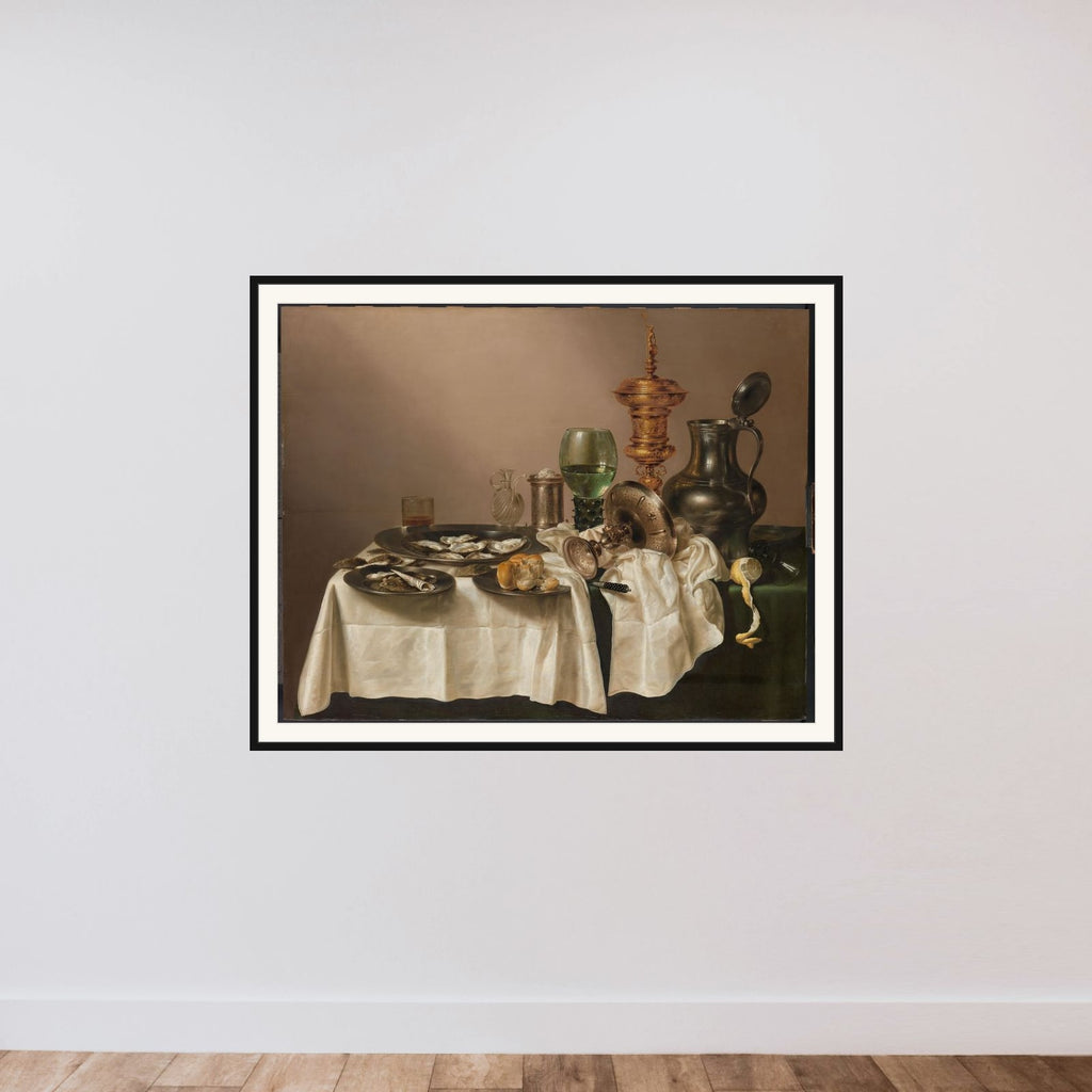Still Life with Gilt Goblet framed — shown to scale