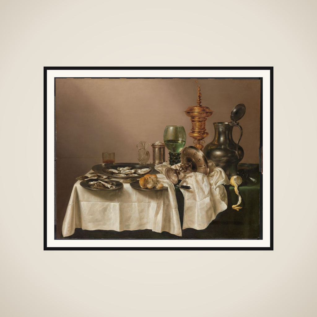 Still Life with Gilt Goblet framed