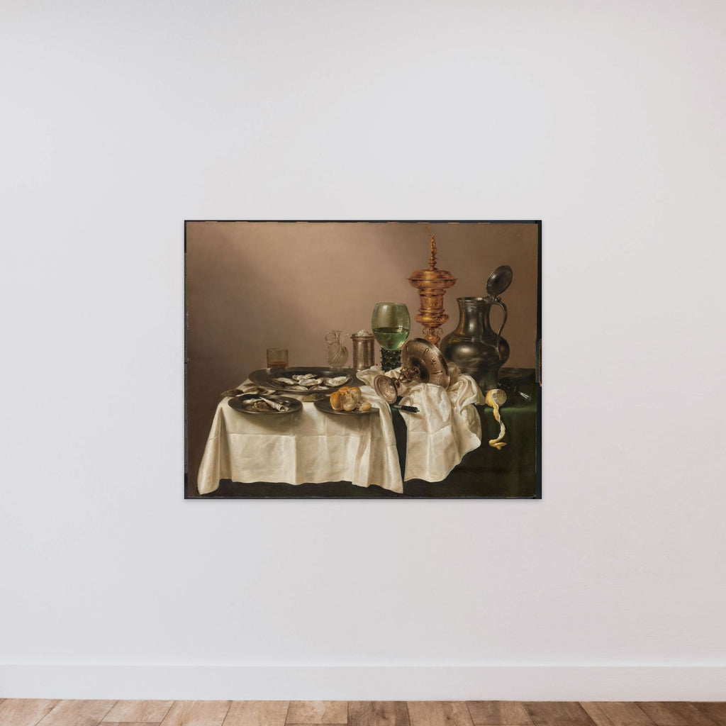 Still Life with Gilt Goblet unframed — shown to scale