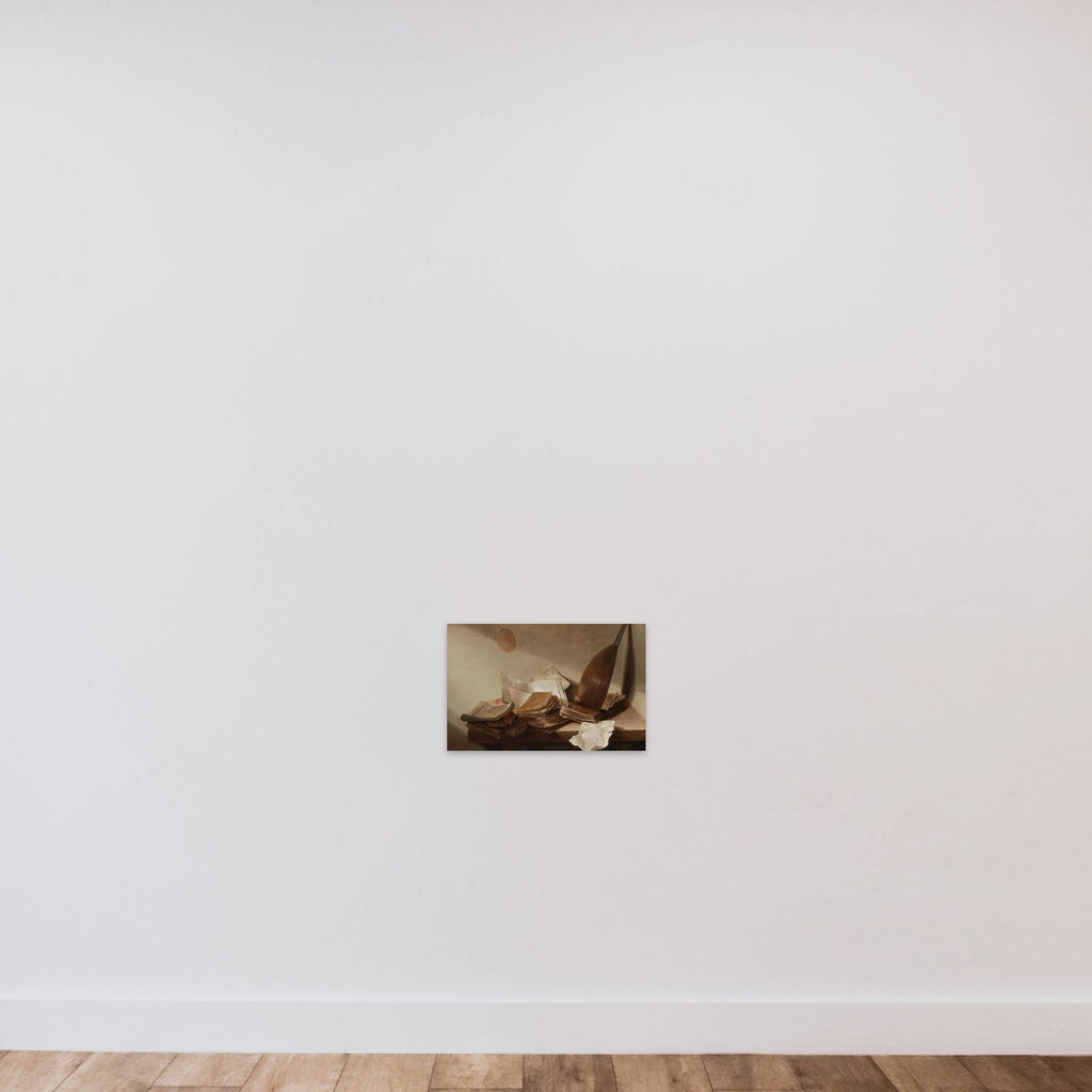Still Life with Books unframed — shown to scale