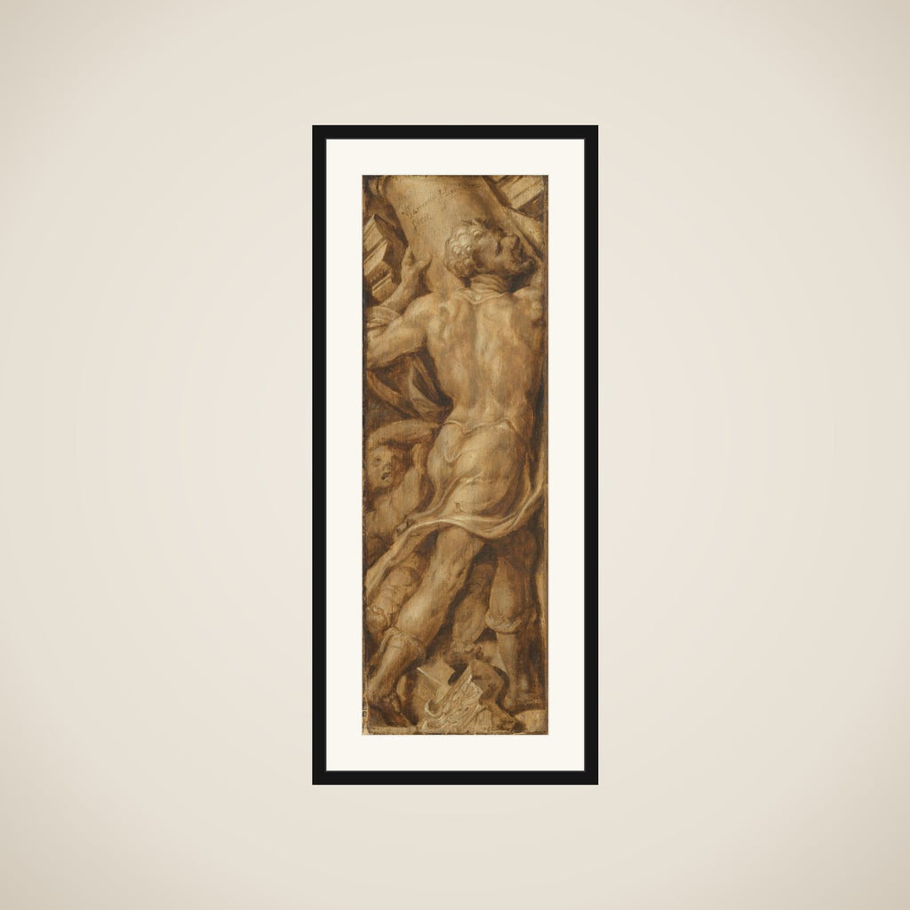 Triumph over Sin: Samson Destroying the Temple of the Philistines framed