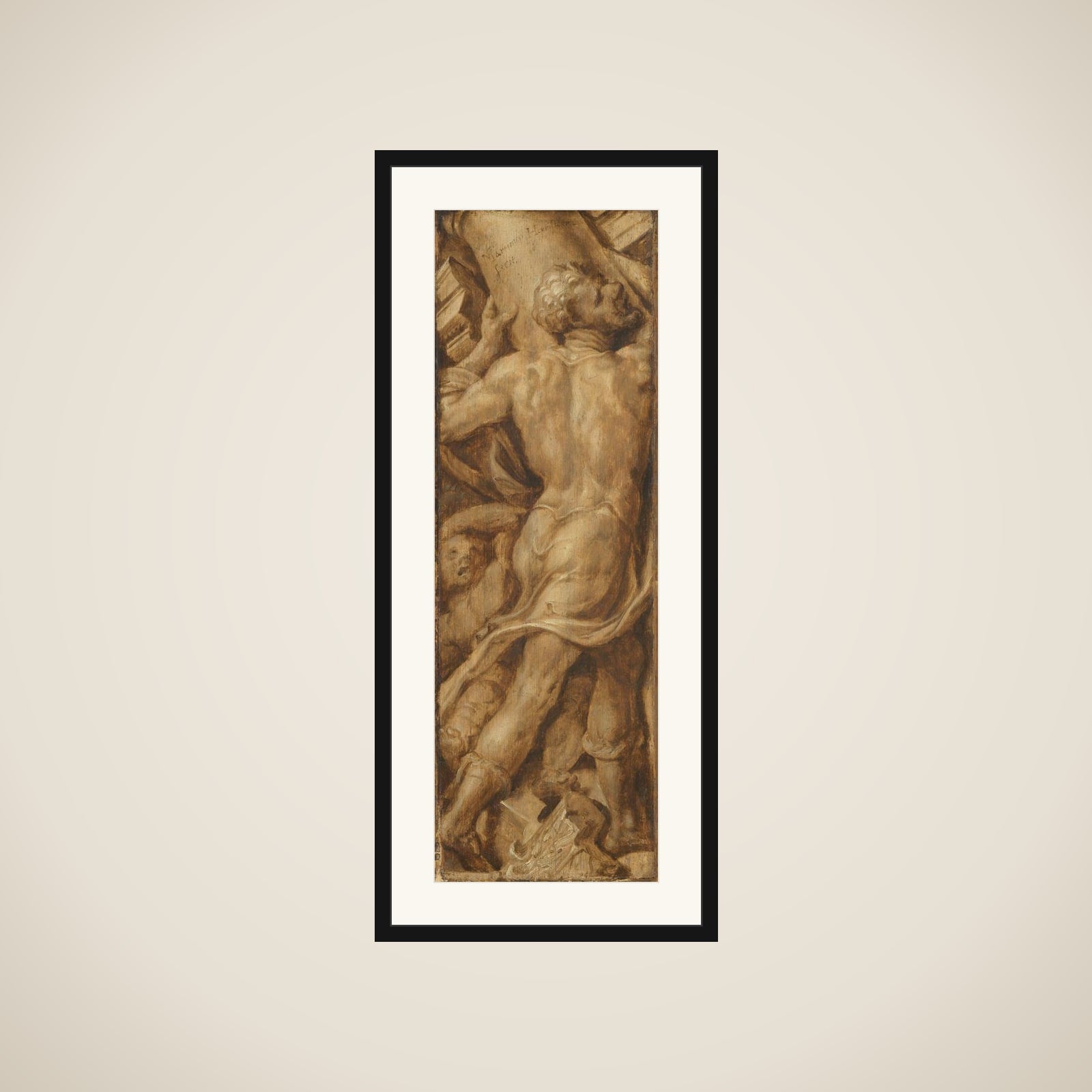 Triumph over Sin: Samson Destroying the Temple of the Philistines framed