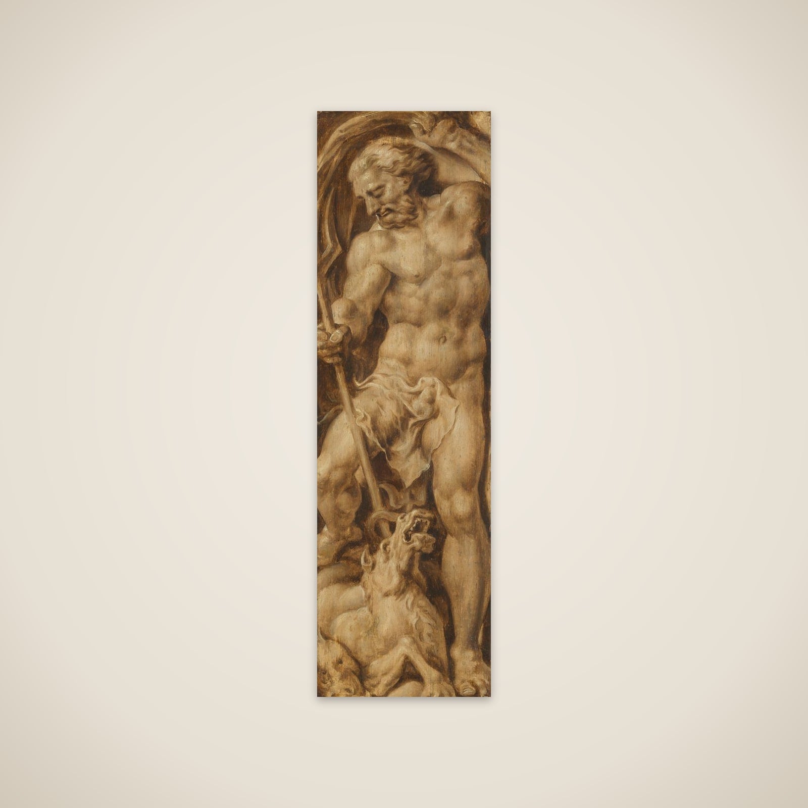 Neptune Stabbing a Sea Horse unframed print