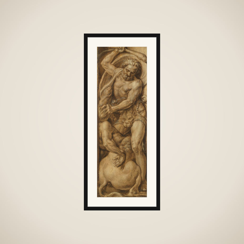 Triumph over Death: Samson Carrying the Gate of Gaza | Hercules Slaying the Centaur Nessus framed