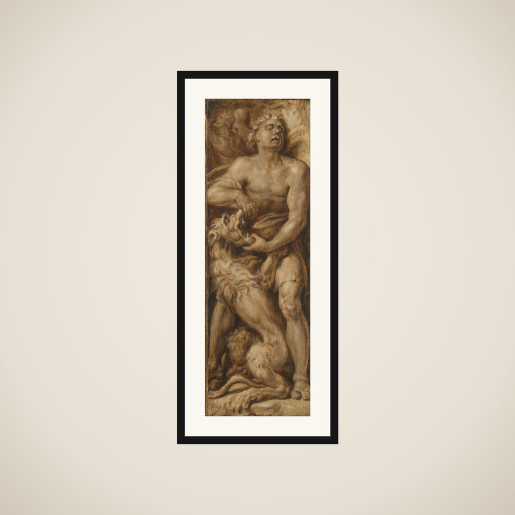Triumph over Evil: Samson Rending the Lion | Pluto and Cerberus framed