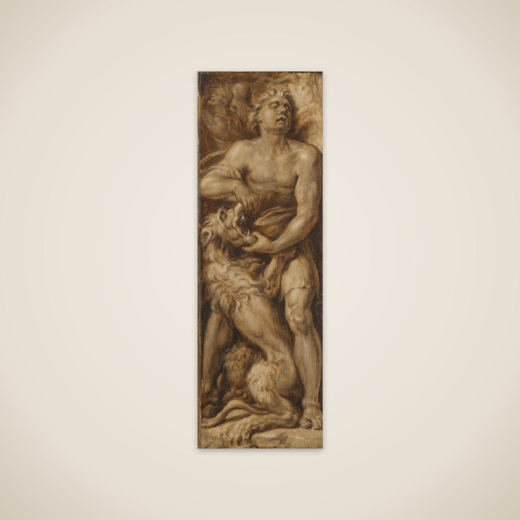 Triumph over Evil: Samson Rending the Lion | Pluto and Cerberus unframed print