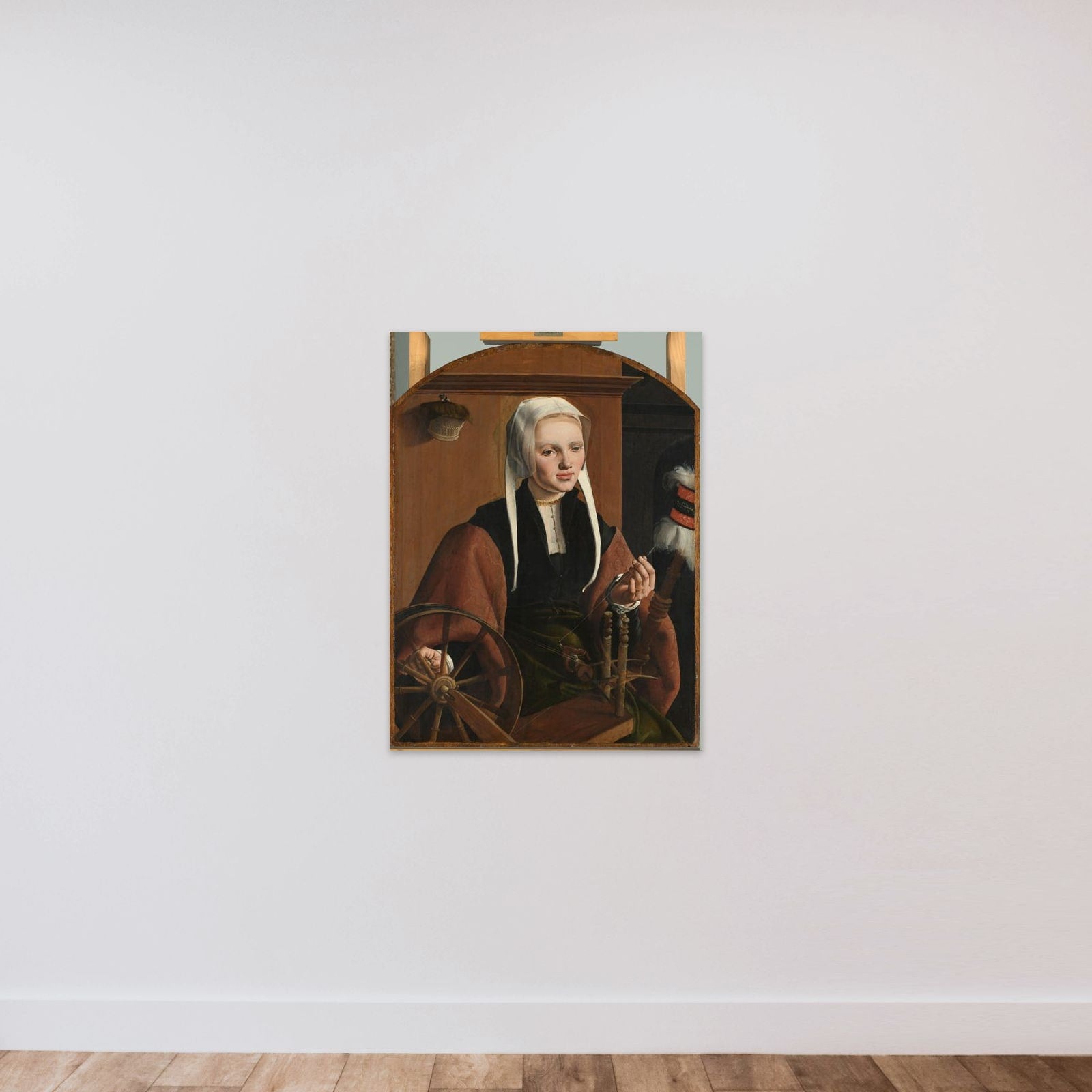 Portrait of a Woman, Formerly Identified as Anna Codde (b. 1504) unframed — shown to scale
