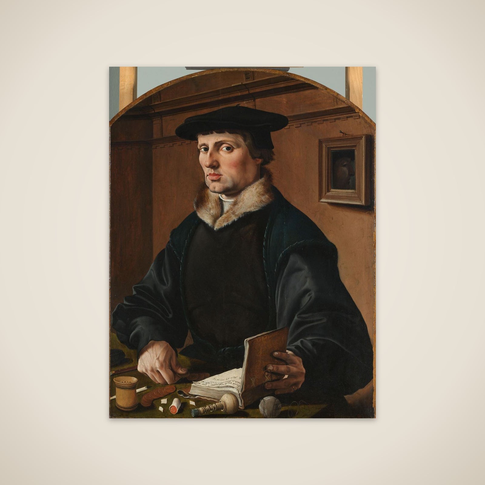 Portrait of a Man, Formerly Identified as Pieter Gerritsz Bicker (1497-1567), Mintmaster and Alderman of Amsterdam unframed print