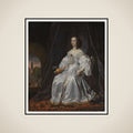 Portrait of Princess Mary Stuart (1631-1660), Widow of Willem II, Prince of Orange framed