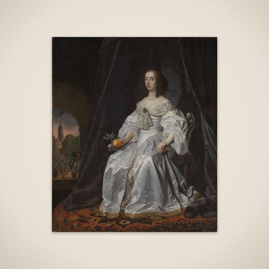 Portrait of Princess Mary Stuart (1631-1660), Widow of Willem II, Prince of Orange unframed print