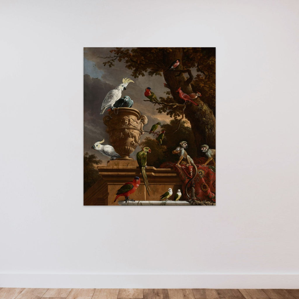 The Menagerie unframed — shown to scale