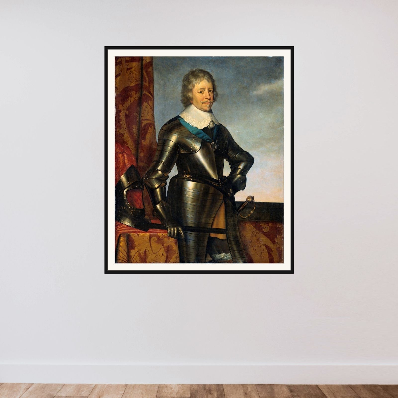 Portrait of Frederik Hendrik (1584-1647), Prince of Orange framed — shown to scale