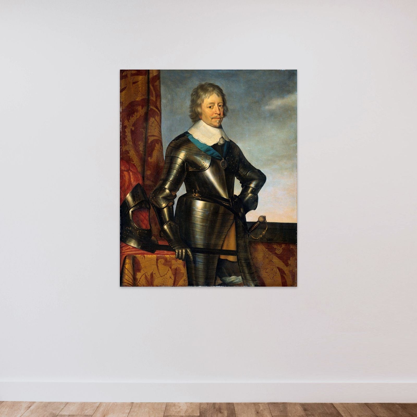 Portrait of Frederik Hendrik (1584-1647), Prince of Orange unframed — shown to scale