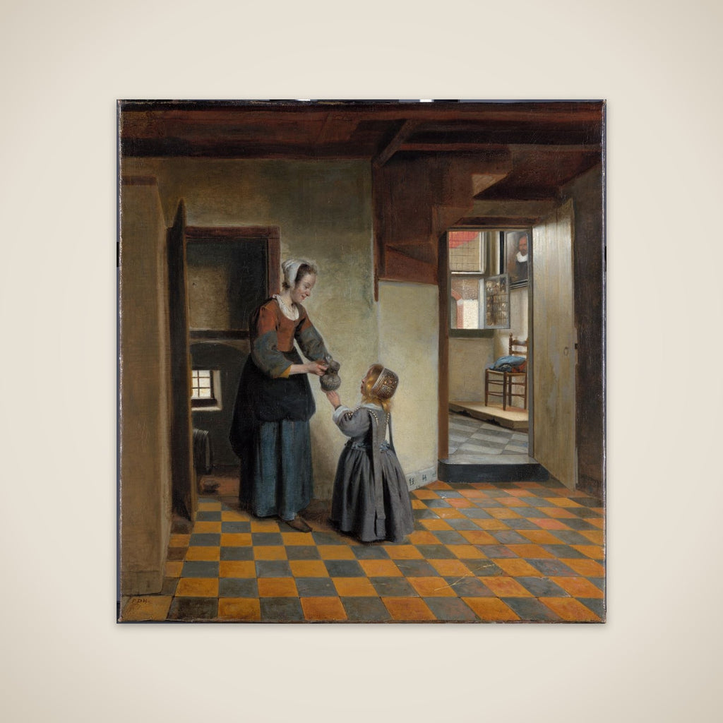 A Maid with a Child in a Pantry unframed print