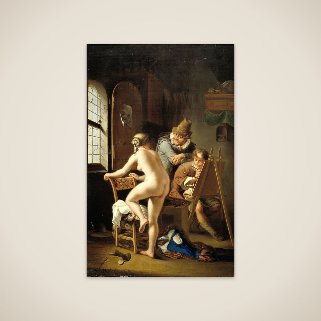 The Painter and his Model unframed print
