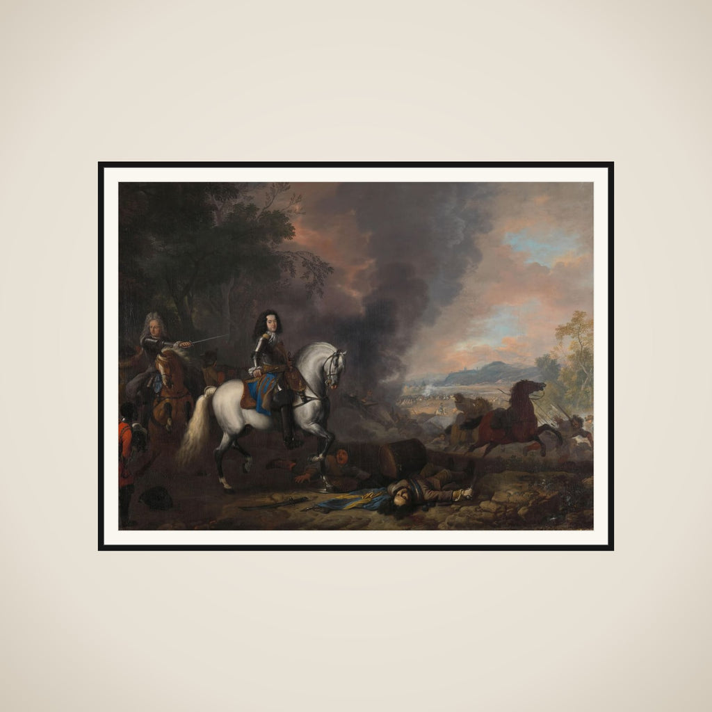 Hendrik Casimir II (1657-96), Prince of Nassau-Dietz, as Commanding Officer at a Battle framed