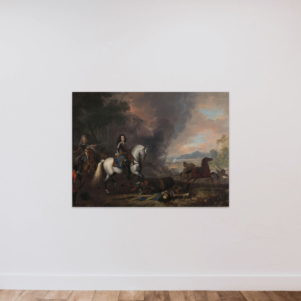 Hendrik Casimir II (1657-96), Prince of Nassau-Dietz, as Commanding Officer at a Battle unframed — shown to scale