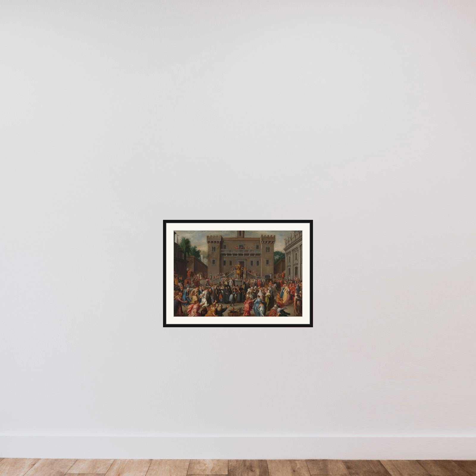 The Rising of the Women of Rome on the Capitol on Account of Papirius framed — shown to scale