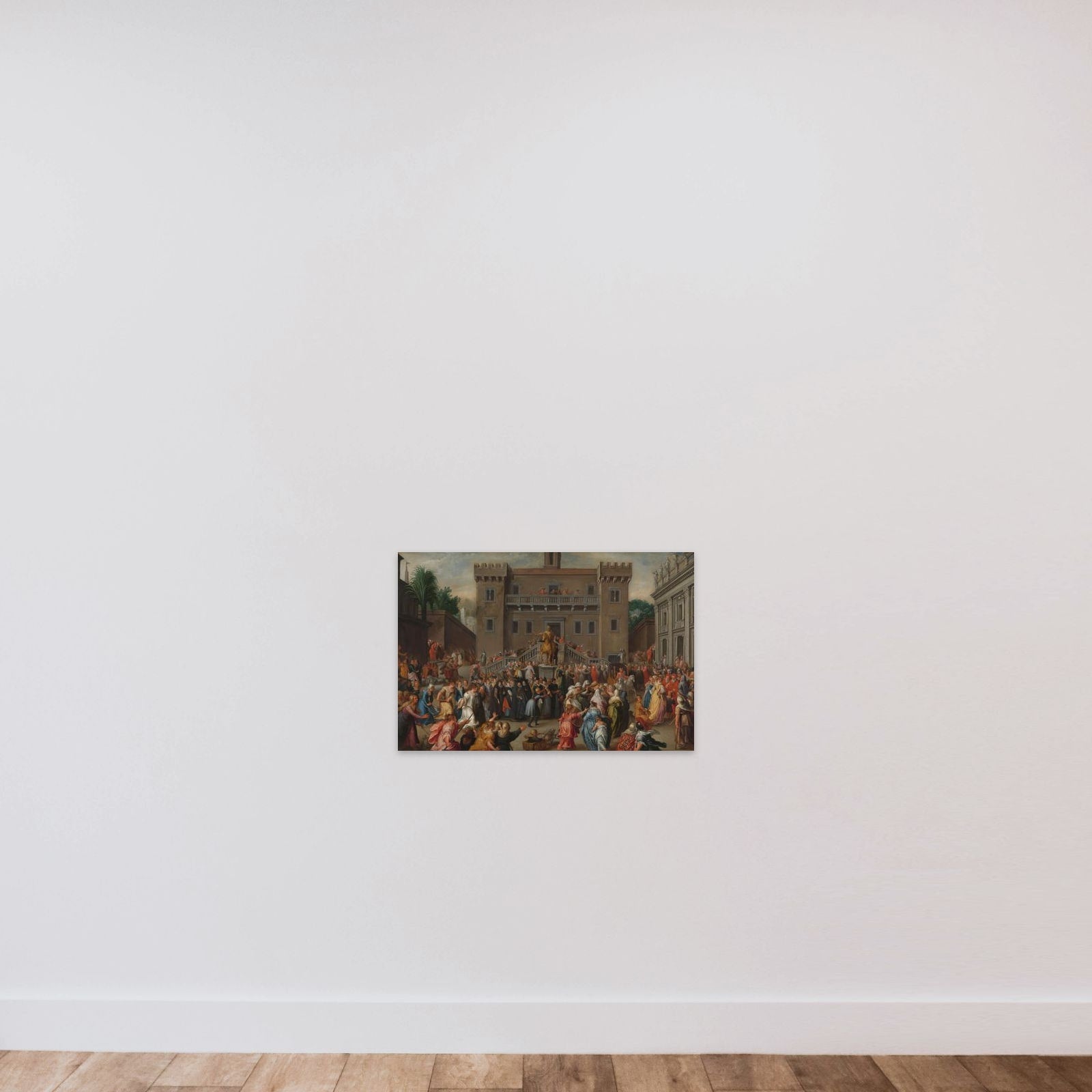 The Rising of the Women of Rome on the Capitol on Account of Papirius unframed — shown to scale