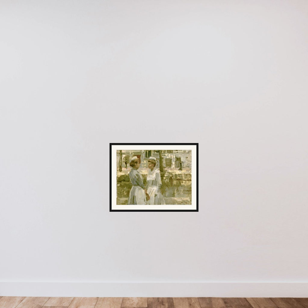 Amsterdam Household Maids framed — shown to scale