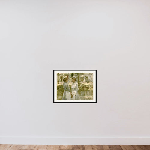 Amsterdam Household Maids framed — shown to scale